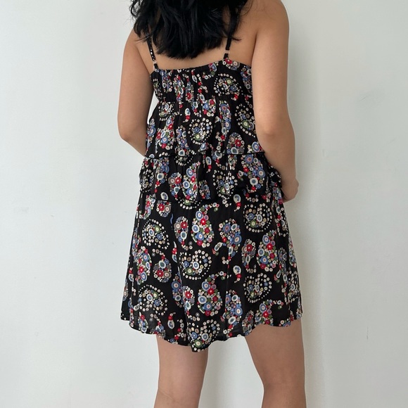 Japanese Designer As Know As Black Floral Romper - Small - Picture 3 of 4